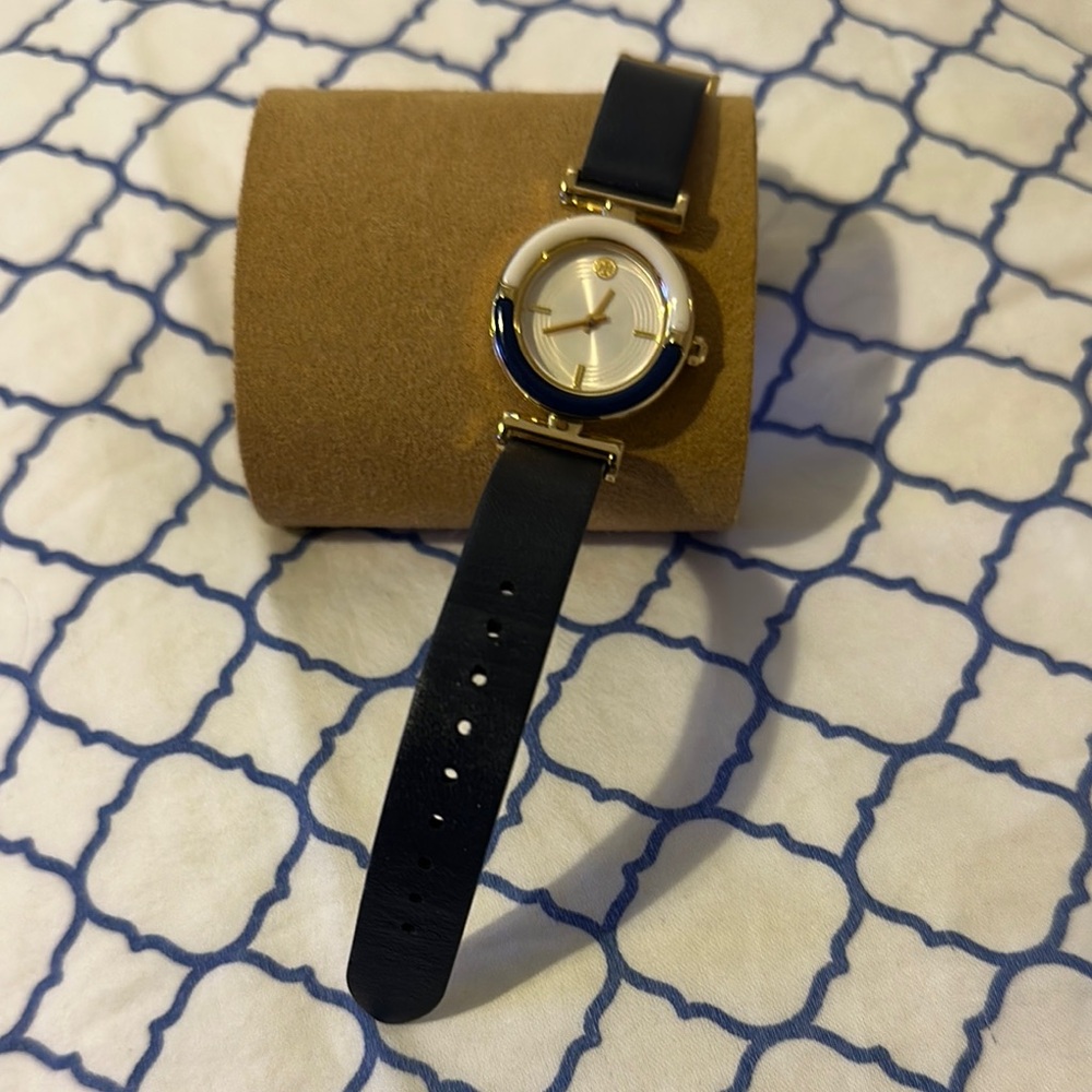 Elegant Black and Gold Watch
